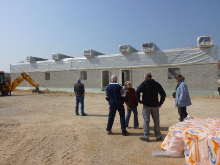 visite du chantier par le Conseil Municipal